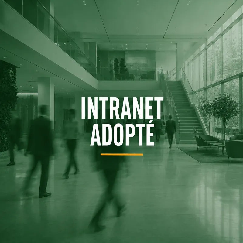 Intranet SharePoint adopté par les employés — CHUCK&CO